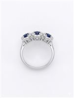 Anello Giorgio Visconti Donna TRILOGY ZAFFIRI in Oro bianco Zaffiro 0.55 Ct ABX15044Z - ABX15044Z